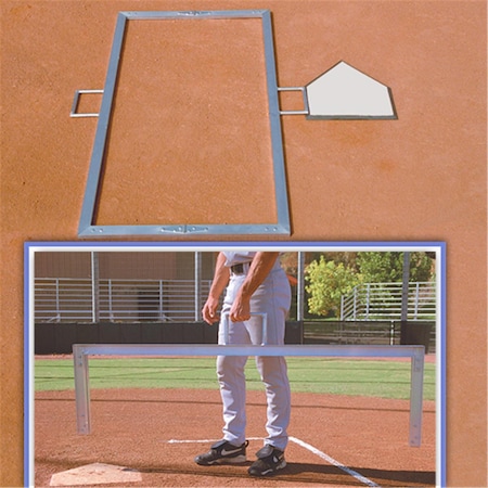 Ssn Folding Batters Box Template - 3 x 7 ft. BBTMPL37
